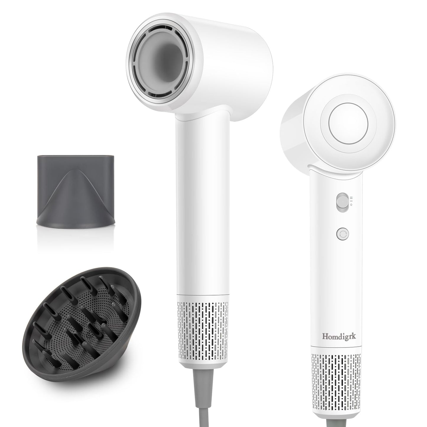 Hair Dryer - Ionic Blow Dryer with Diffuser,112000RPM High Speed Brushless Low Noise Hairdryer, Lightweight/Compact/Mini Design,110V Use for Home/Travel, Suitable for All Hair Types Women, Men