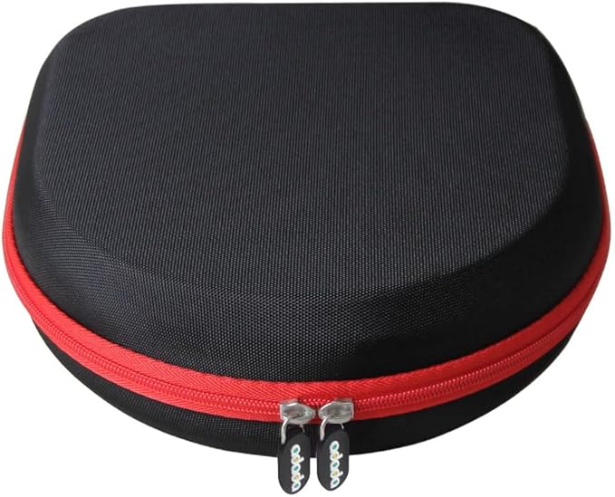Adada Hard Travel Case for Silensys / PurelySound / MOVSSOU / COWIN / Tapela / Audonia E7 Active Noise Cancelling Bluetooth Headphones (Black+Red)