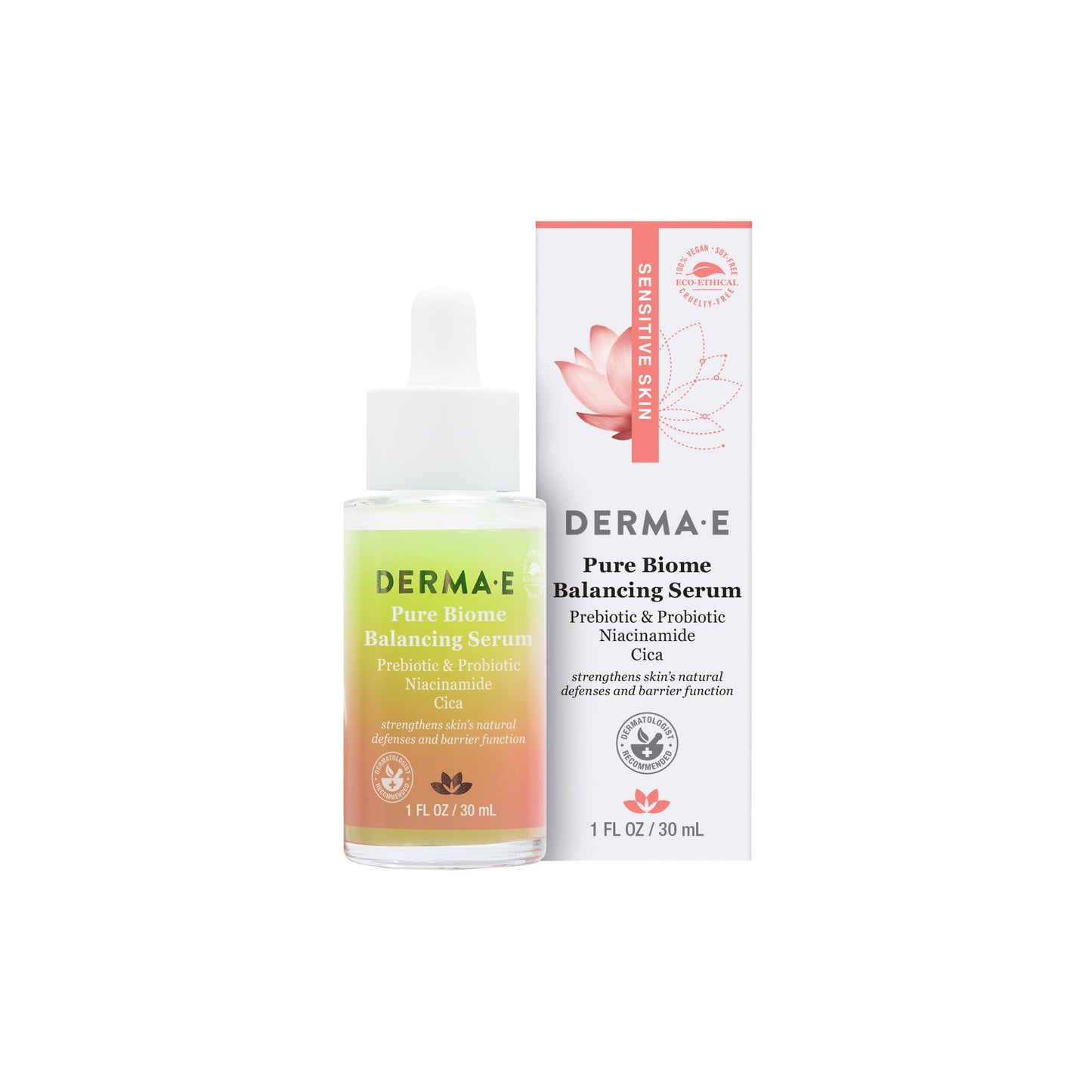 DERMA E, Pure Biome Balancing Serum, 30 ml (1 fl.oz)