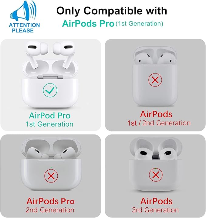 Compatible with Airpods Pro Soft Silicone Case Cover with Bracelet Keychain for Apple Airpod Pro 1st Generation Case for Women (Pine Green)