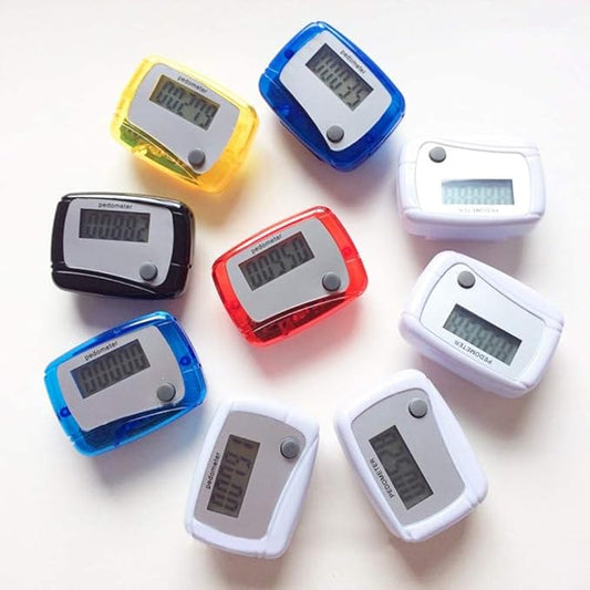 1Pc Random Color Portable Counter Mini Digital LCD Pedometer Sports Walking Running Step Counter Meter Walking Distance Miles, Calorie Counter, Daily Target Monitor, Exercise Time Fitness Technology
