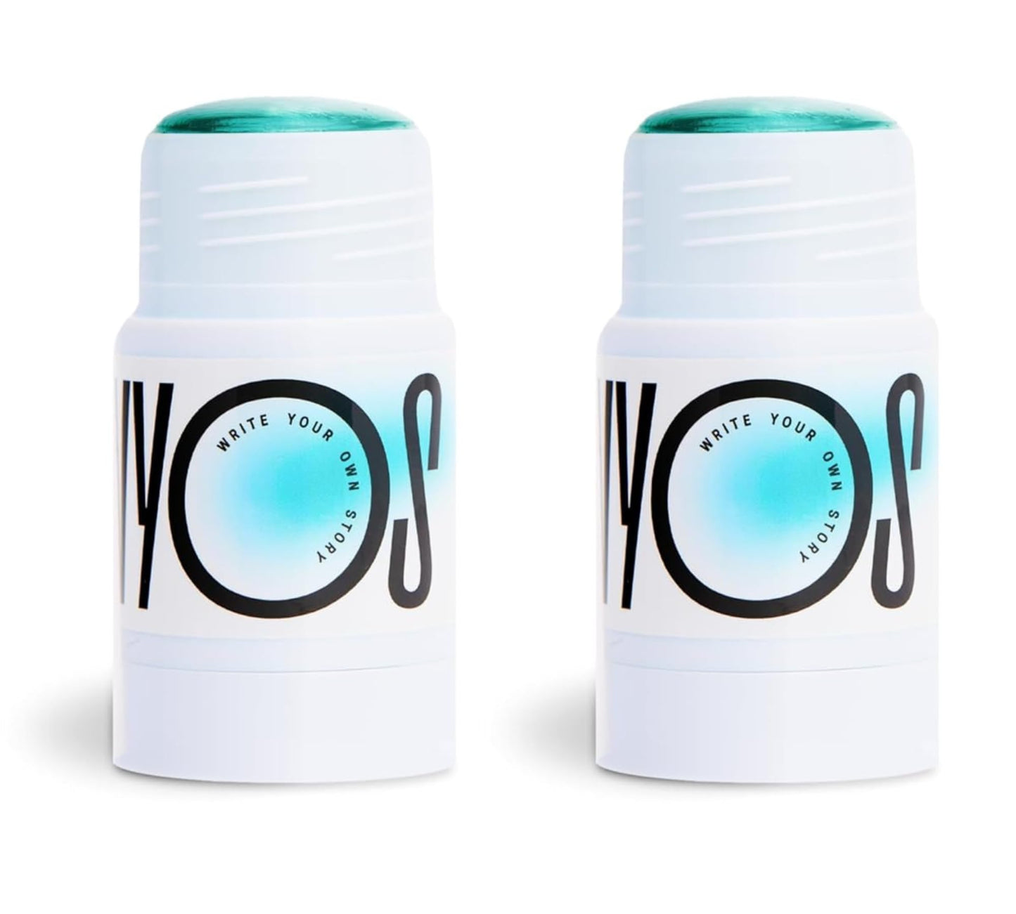 WYOS All Over Oil Stick 2 Pack, Face Body Oil Dew Hydration Shine Glow, Moisturizing Non-Greasy Formula, Travel Friendly, Leak Free, Highlighter Balm, Hair Stick, Vegan, Sulfate Free, Paraben Free