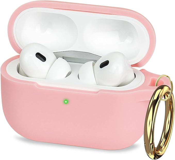 Case for Apple Airpods Pro 3 (2025) - VOTILE Airpods Pro 3 Cases Cover Women Silicone iPods Pro 3 Earbuds Wireless Accessorie Charging Cases Girl Keychain for Airpod iPods Pro 3 Generation - Pink