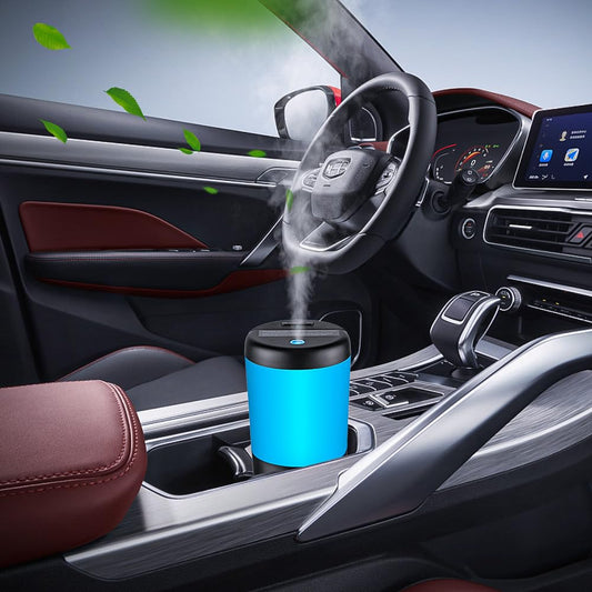 One Fire Car Diffuser Desk Humidifier - 7 Color Car Diffusers for Essential Oils, Portable Travel Humidifier