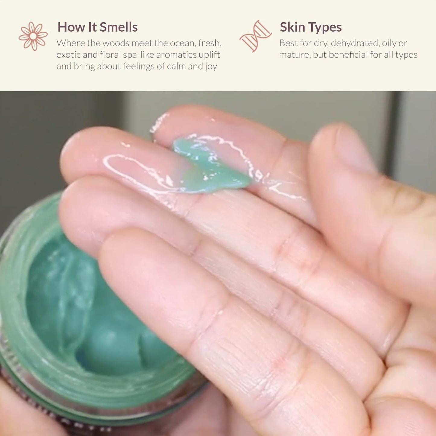 BAMBU EARTH Cactus Concentrate Face Moisturizer (.14 oz) - Intense Facial Hydration - Organic Ingredients & EWG Certified - Skin Care Solution for Dry, Oily & Mature Skin