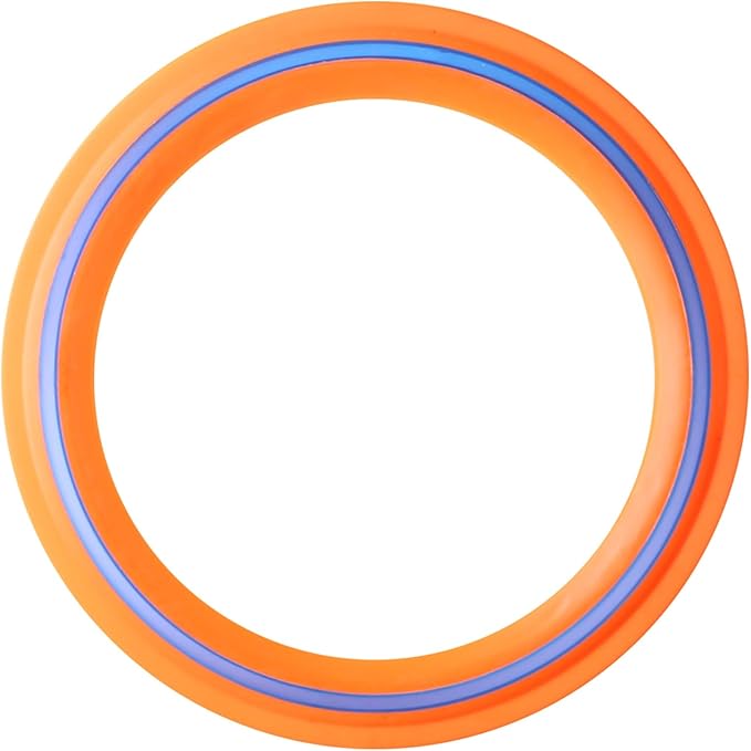 JEEFUD Flying Disc for Kids Adults 11 inch Flying Ring, 2 Pack Beach Backyard Sports Play Soft Discs，Best Sport Outdoor Tossing Toy Gift for 4+ Year Old Boys Girls Family