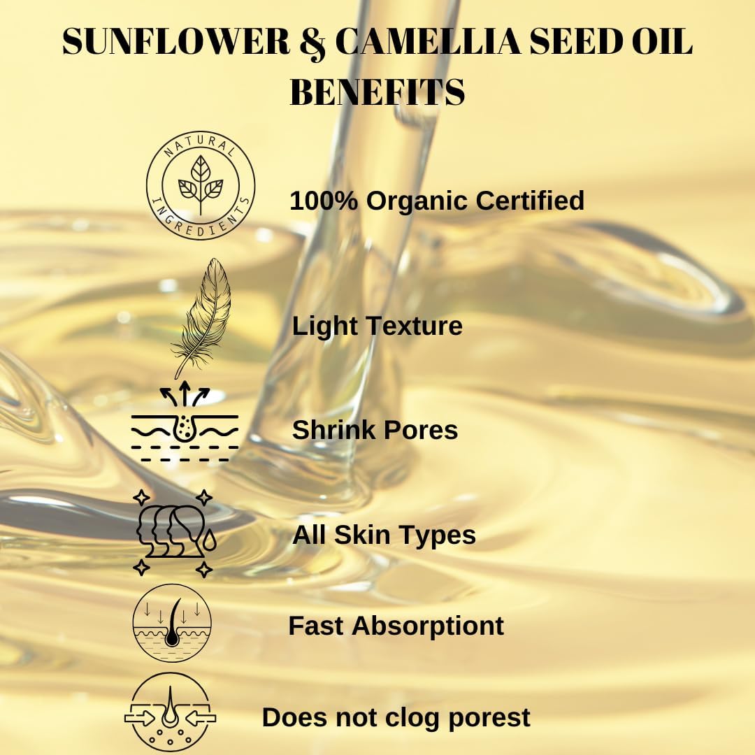 Simplee Bee Nourishing After Shower Oil for Self Care & Radiant Skin | Face, Body & Hair Oil | Body Oil Blend For Sensitive Skin & Anti- Aging | Travel-Size | Rose, Sandalwood & Geranium Scent