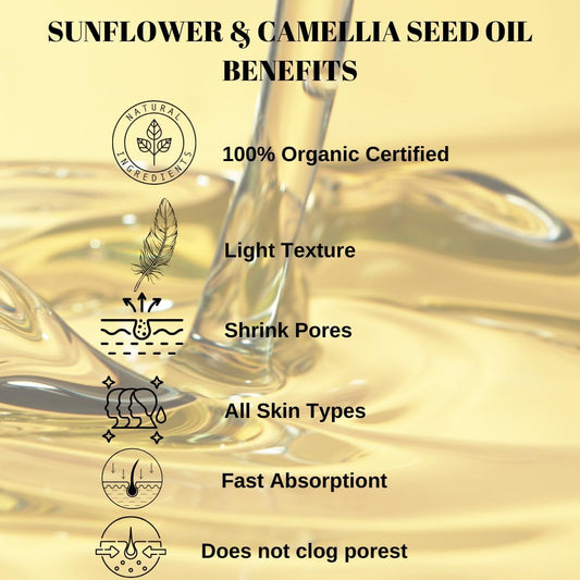 Simplee Bee Nourishing After Shower Oil for Self Care & Radiant Skin | Face, Body & Hair Oil | Body Oil Blend For Sensitive Skin & Anti- Aging | Travel-Size | Rose, Sandalwood & Geranium Scent