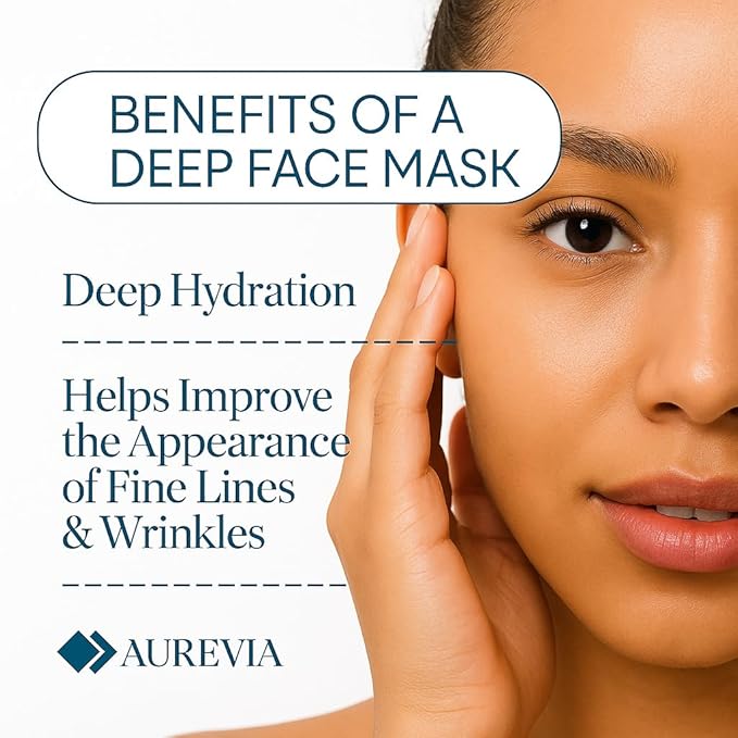 5-Pack Bio-Collagen Hydrogel Face Masks | Hydrating, Moisturizing & Skin-Firming Sheet Masks for Women | Nourishing, Brightening & Pore-Refining Skincare