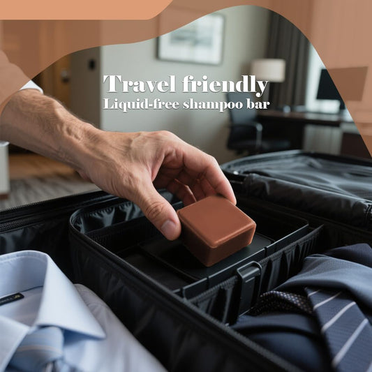 SKIRIFINE Shampoo Bar for Men - Experience a Distinctive Elegant Aroma, Quick Lather & Easy Rinse, Cedar Citrus Scent Natural Men Shampoo Soap Bar, ldeal for Travel - 3.2oz