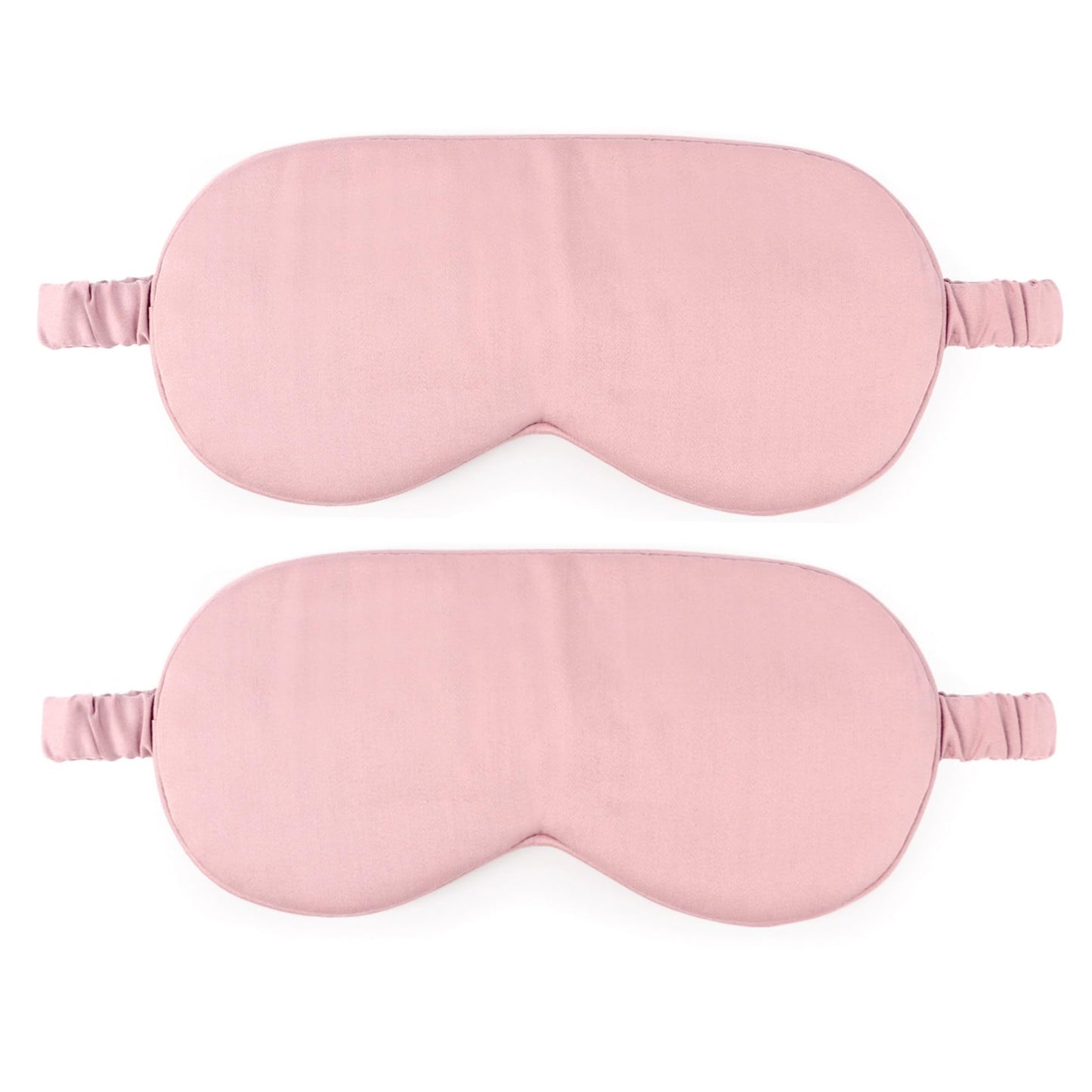 HBHLFZ Sleep Mask 2 Pack - Bamboo Viscose Fiber Sleeping Eye Mask - with Elastic Band/Headband - Comfort Sleeping Shade - for Nighttime Sleeping, Traveling & Napping（Pink）