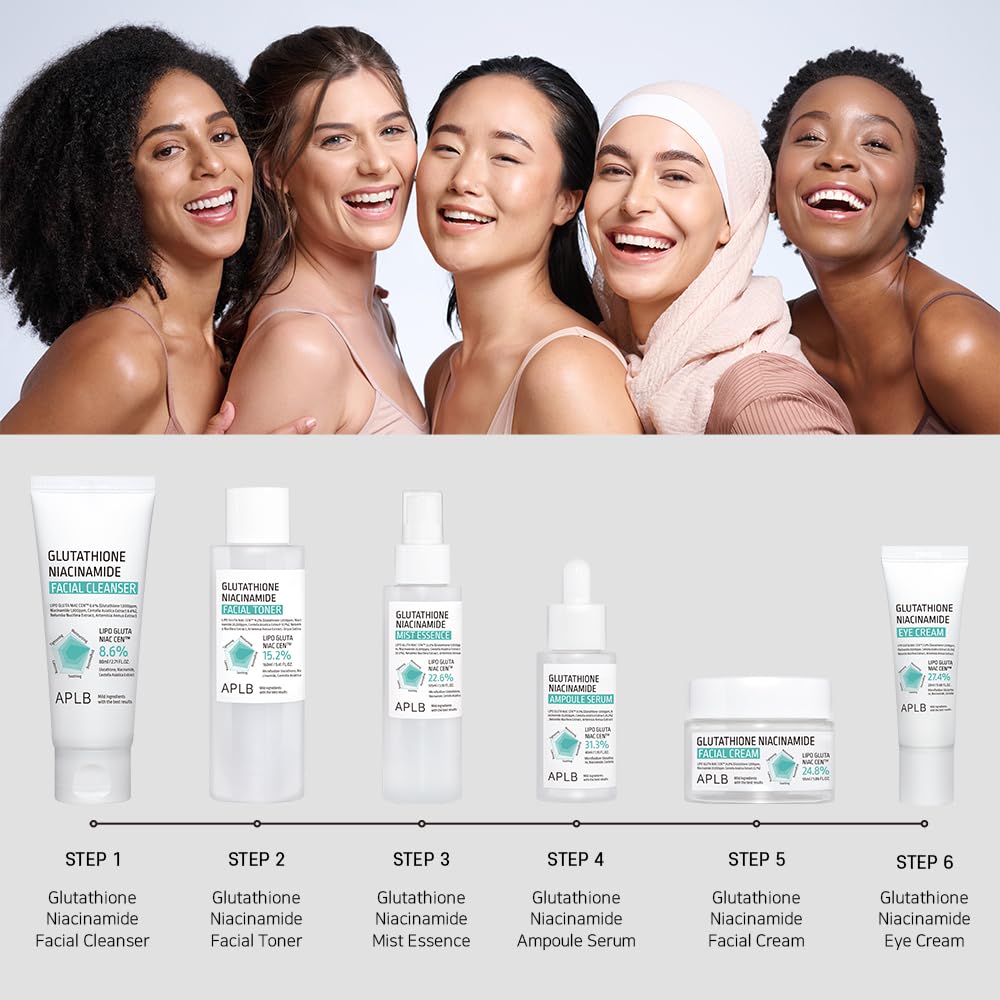 APLB Glutathione Niacinamide Mist Essence | LIPO GLUTA NIAC CEN™ 22.6% 3.55 FL.OZ/Korean Skincare, Replenishing moisture, Revitalize for gentle and improve skin texture through Niacinamide