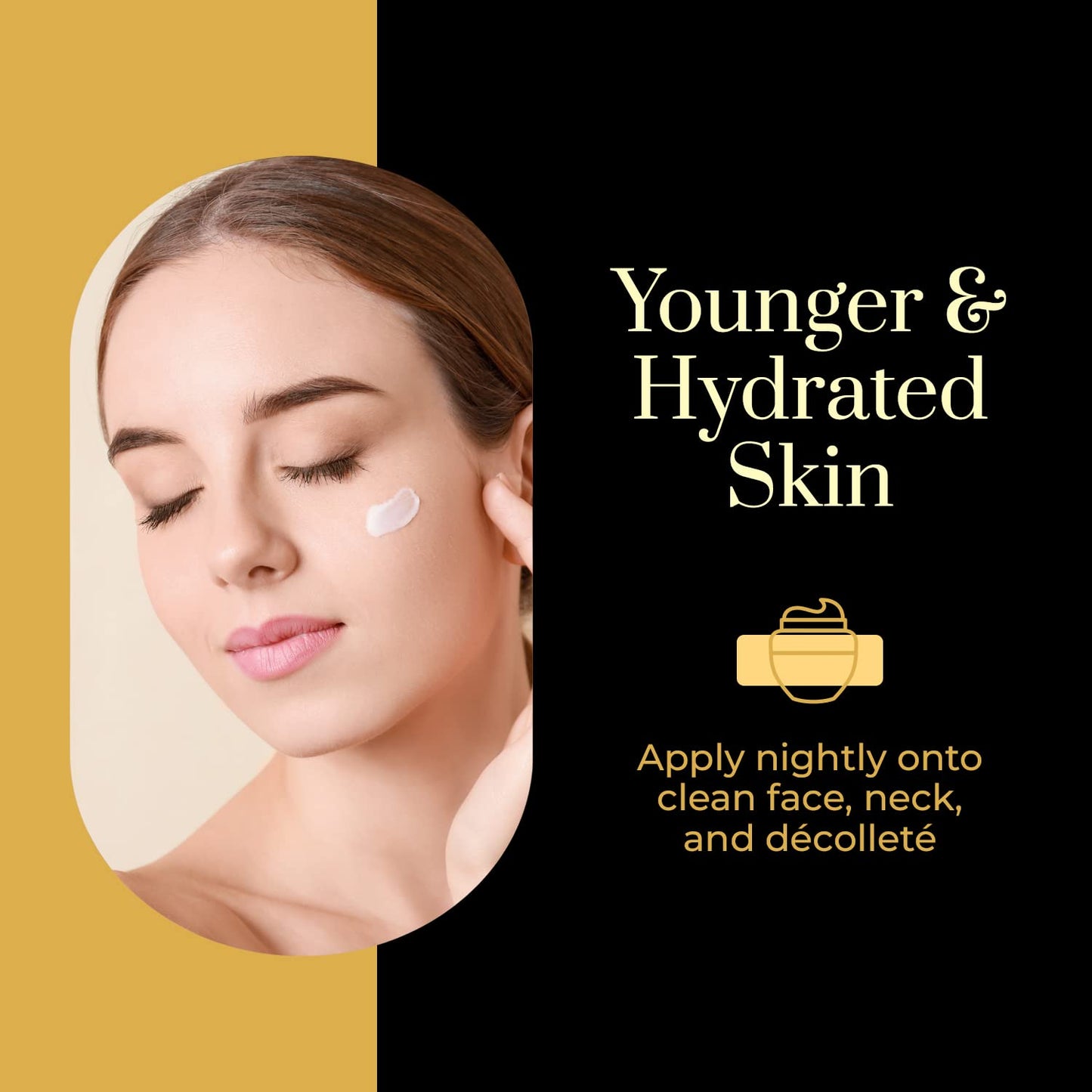 Clear Beauty 24K Gold & Collagen Day/Night Moisturizer Set - Dermatologist Tested, Hydrating, Anti-Aging Cream, Natural Ingredients, Cruelty Free Korean Skin Care, All Skin Types - Value Pack