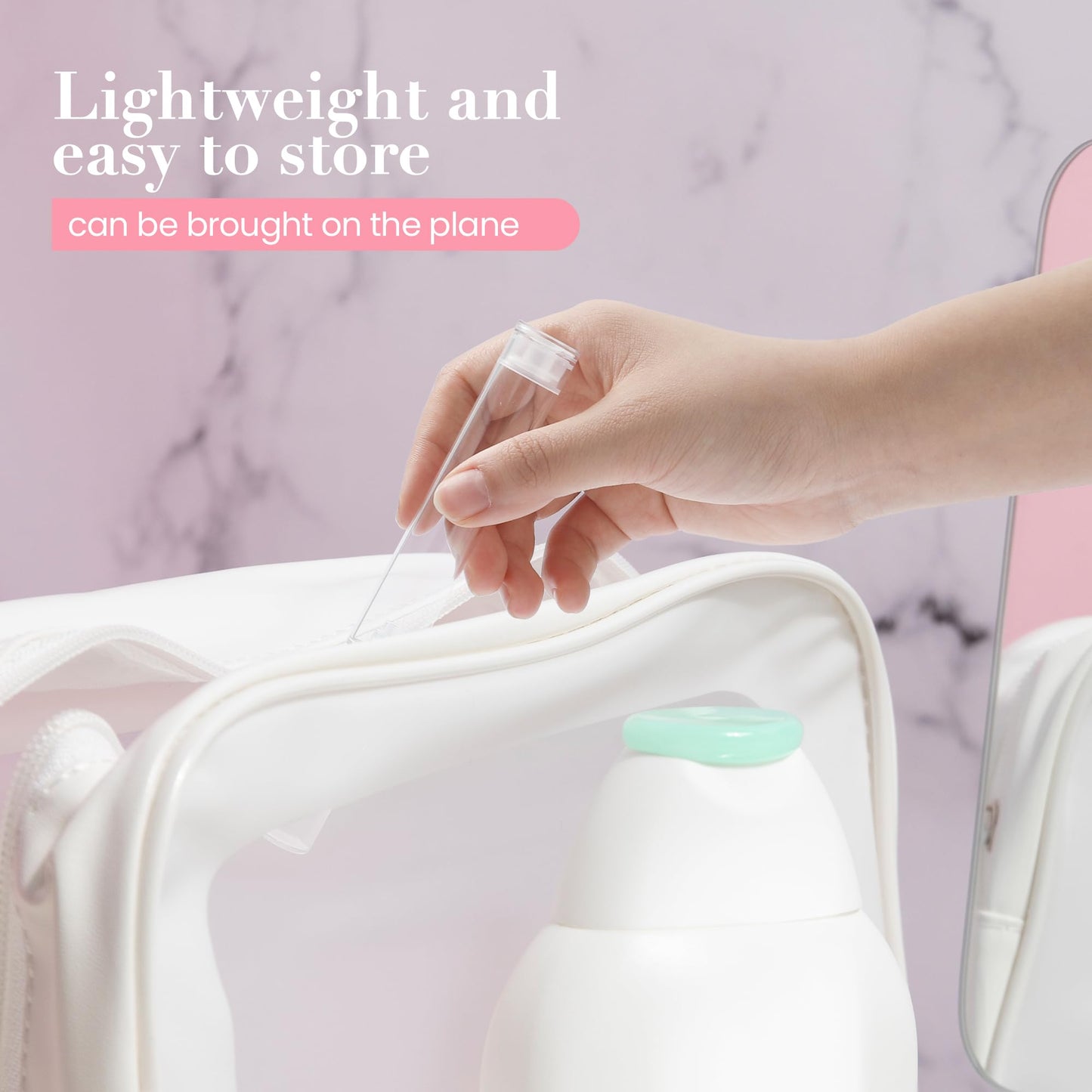 Liobelon 15 Piece Airless Pump Bottles, Empty Refillable Airless Pump Jars, Travel Size Dispenser Vacuum Eye Cream Bottle, Mini Travel Bottles for Lotion Toiletries Liquid Toner Sample, 5ml 10ml 15ml