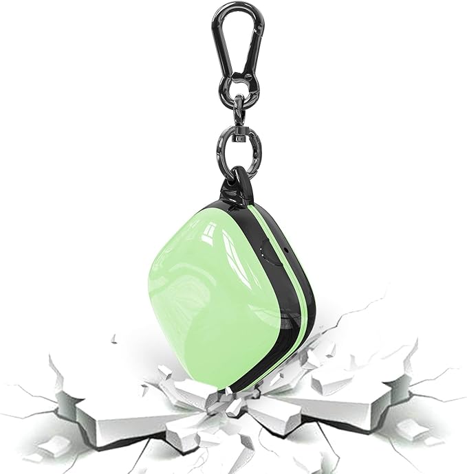 Compatible Powerbeats Pro Case Cover, Full Protective Shockproof Anti-Slip Silicone Case for Beats Powerbeats Pro (Black Edge+Matcha Green)