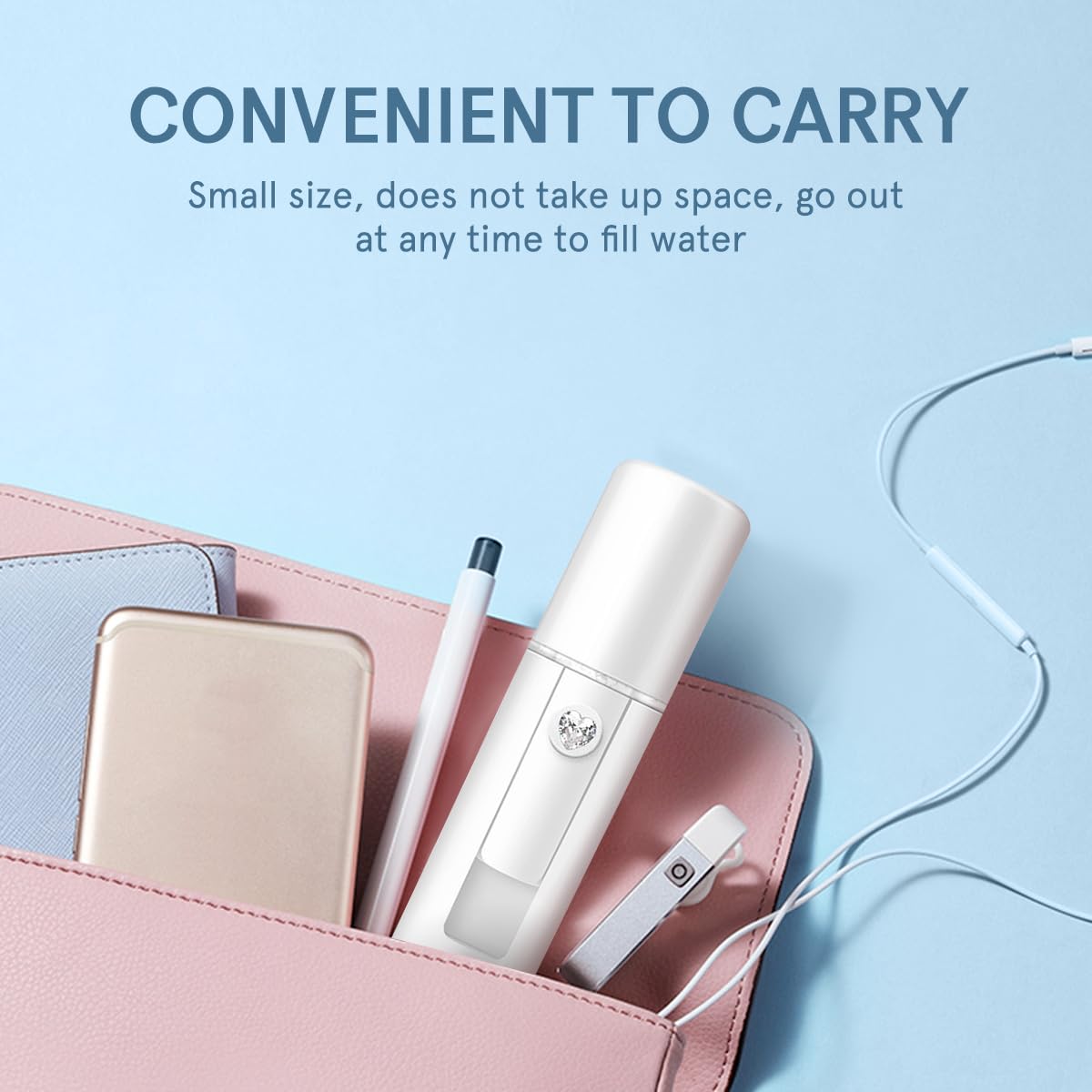 FRCOLOR Nano Facial Mister Atomization Eyelash Extensions Mist Atomization Facial Humectant Cool Mist Face Hydration Sprayer Beauty Skin Care