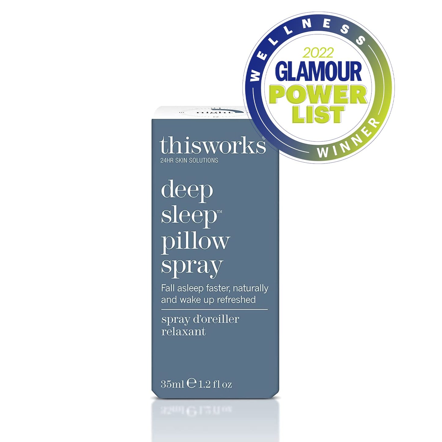 THISWORKS Deep Sleep Pillow Spray – Fast-Acting Natural Formula with Lavender for Relaxation and Restful Sleep – 35 ml (1.2 fl oz) Mini Travel Size
