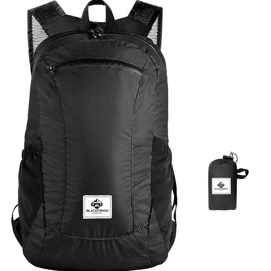 Small Backpack 18L Lightweight Packable Backpack for Travel, Airplane Travel Hiking Daypack(Black)