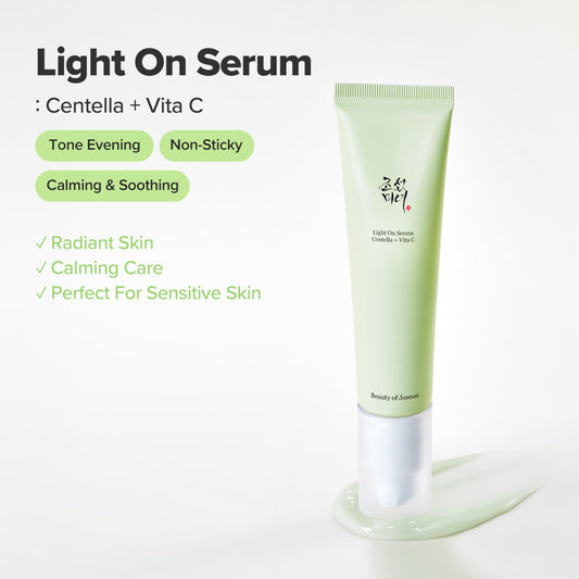 Beauty of Joseon Light On Serum Vitamin C Centella Dark Spot Fine Lines Pigmentation Correcting Serum, Hydrating Moisturizer, Korean Skin Care for Men and Women, 30ml, 1 fl.oz