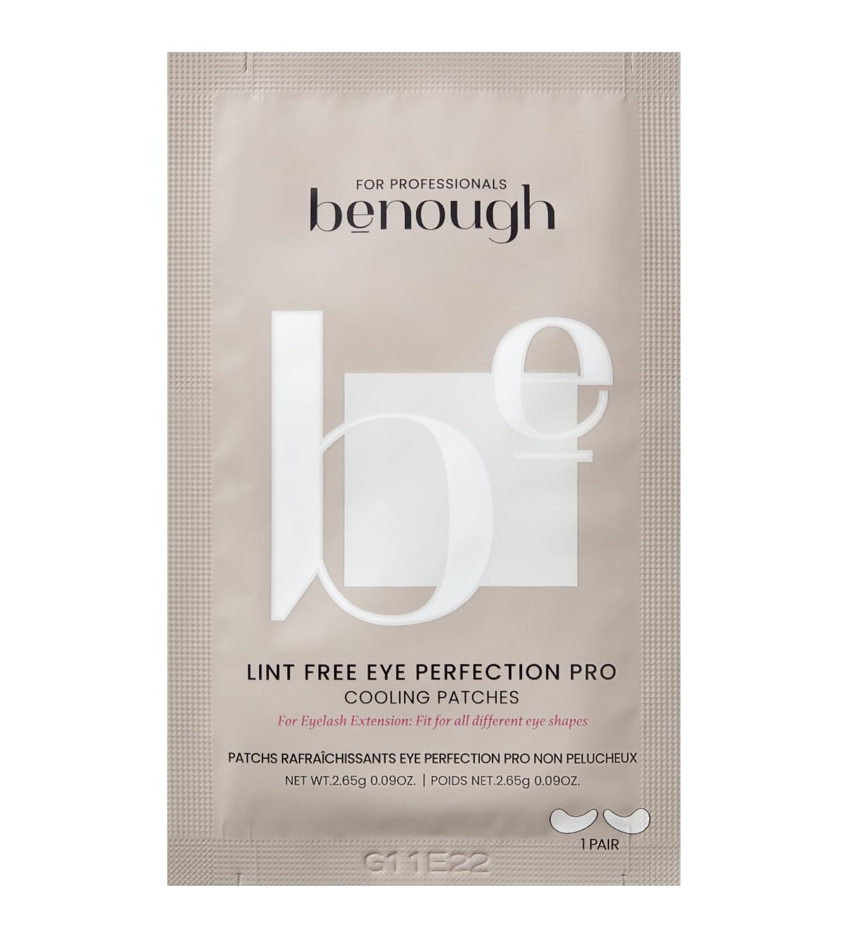 BENOUGH [Dark Circles & Puffy Eyes Treatment Korean Sheet Mask] Lint-Free Eye Perfection Pro Cooling Patches 20 Pack - Hydrogel Under Eye Pads, Hyaluronic Acid, Caffeine, Eyelash Extension Application