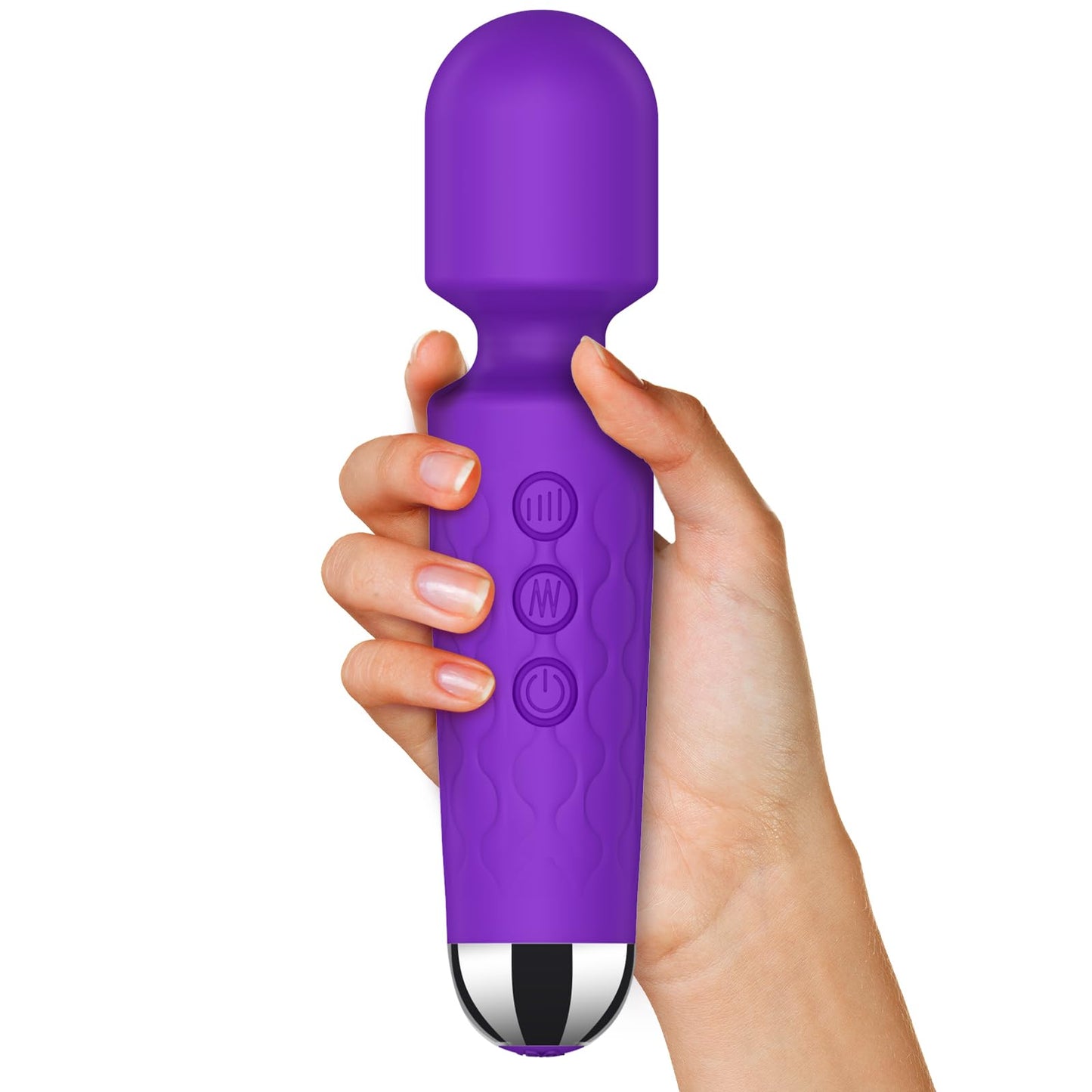 Kitppit Back Relaxation Massager - Rechargeable Mini Electric Body Massager - for Foot - Arm Muscle Relaxation (Purple)