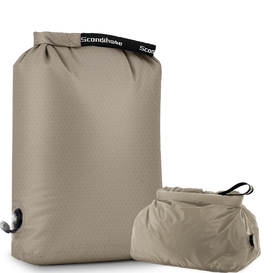 EPEDAL24 Travel Laundry Bag, Pump-free Vacuum Compression Dirty Clothes Bag, Large Reusable Waterproof & Washable Laundry Bag, Wet and Dry Bag, Ideal for Suitcases, Laundromats (1 Pcs) Gray