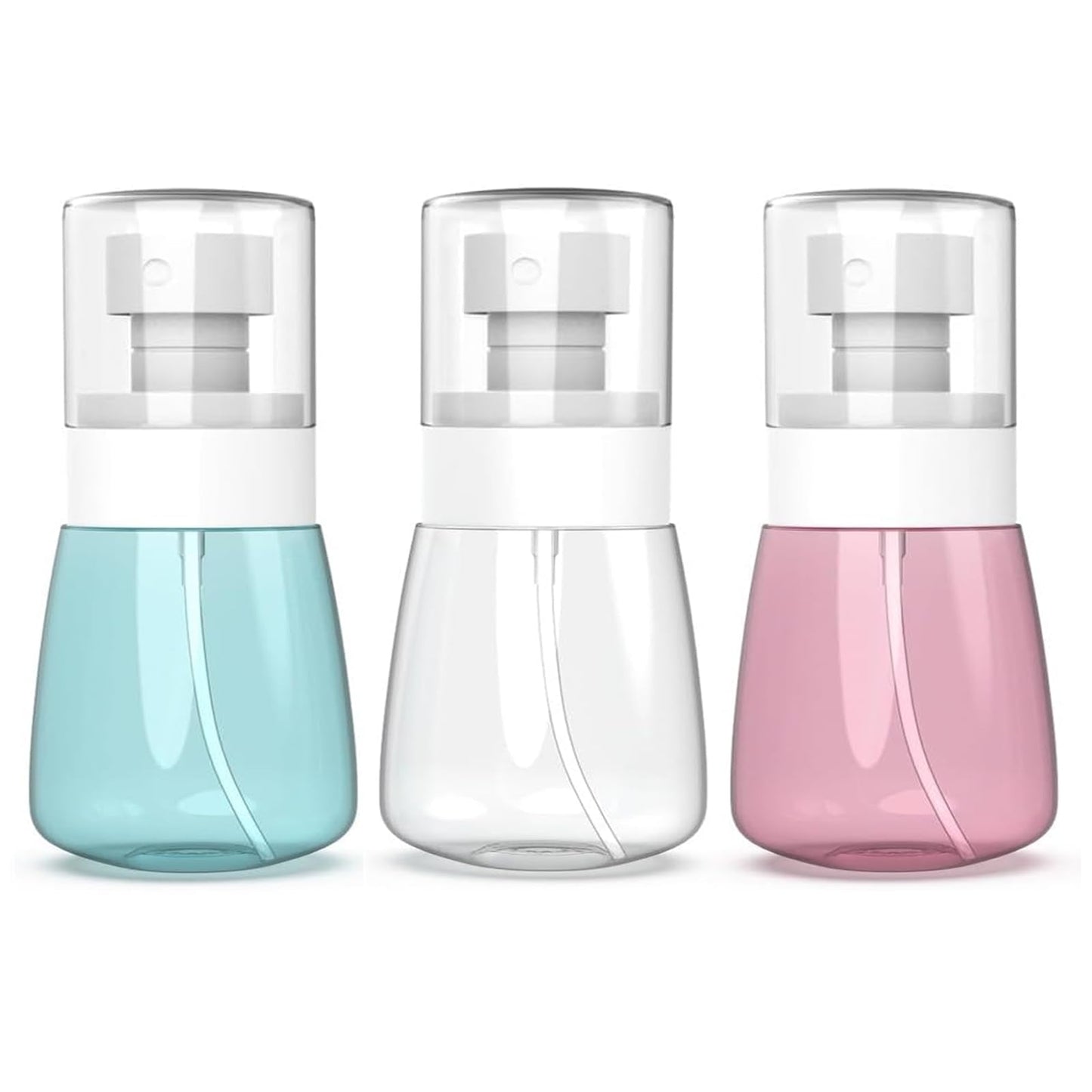 ShyBegonia 3 Pack Small Spray Bottle 1 oz/30ml Travel Size Fine Mist Mini Empty Spray Bottles - Leak Proof - for Toners, Perfume, Face & Hair Mist (3 color)