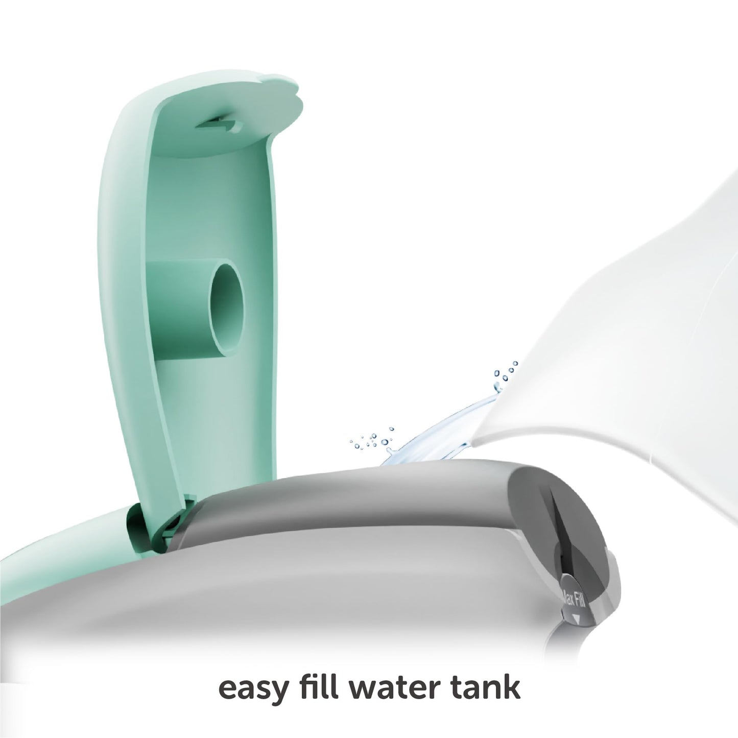 oliso M3Pro Project Steam Iron with Solemate – 1000W Ceramic Soleplate Iron and LED Light for Sewing, Quilting, Crafting, and Travel – Aqua