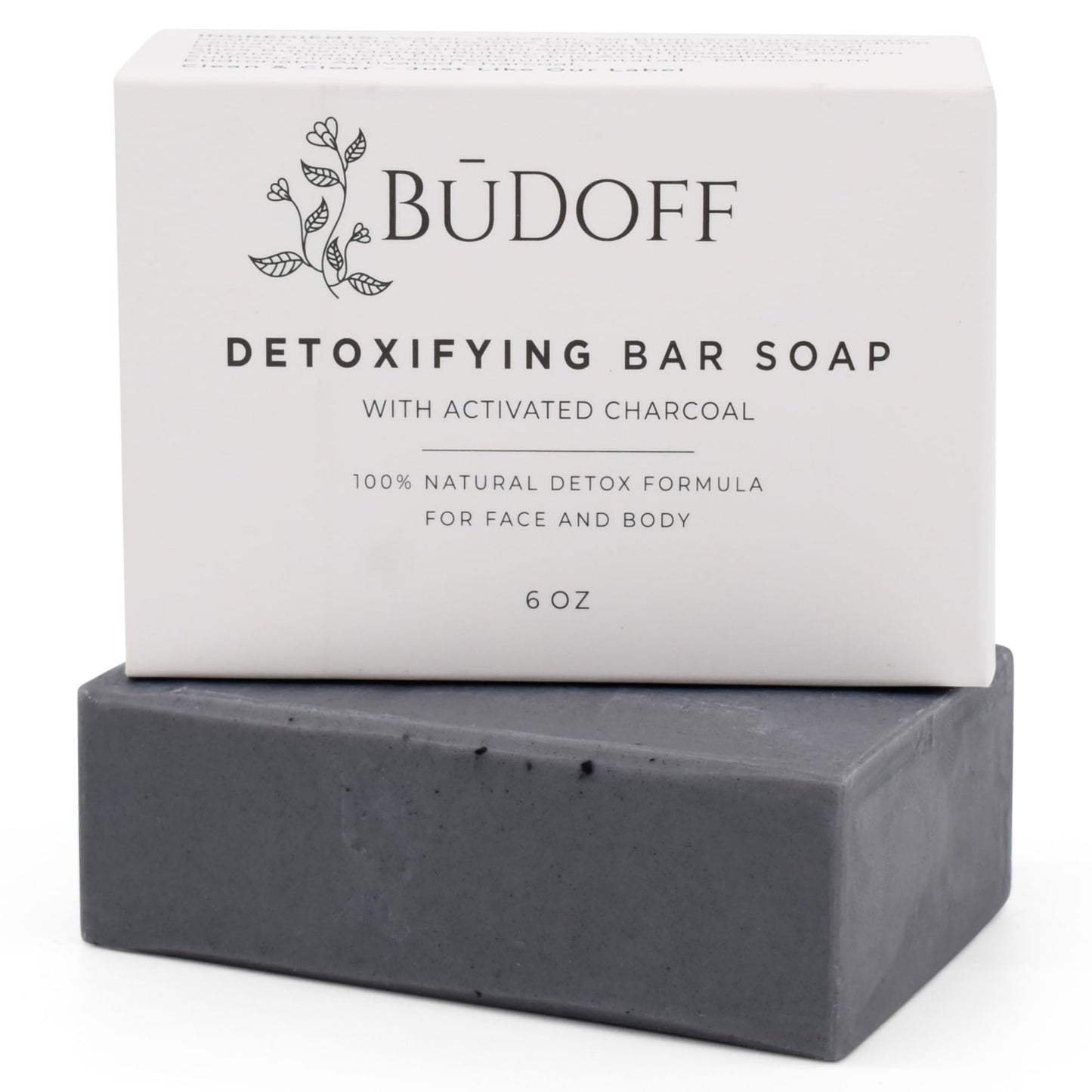 Activated Charcoal Bar Soap For Acne, Eczema, Psoriasis, Dry, Itchy, Sensitive Skin All Natural Detox Formula Shea, Cocoa, and Mango Butter Men, Women, Teens, Kids Face and Body 6 Oz Bar Soap