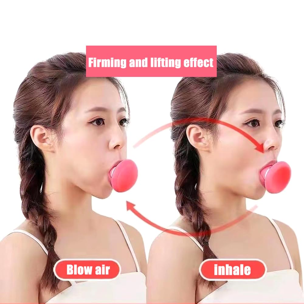 Booge 1 Pack Face Exerciser, Facial Yoga for Skin Tighten Firm, Jaw Face Neck Toning Exerciser, Double Chin Breathing Exercise Device for Women and Men