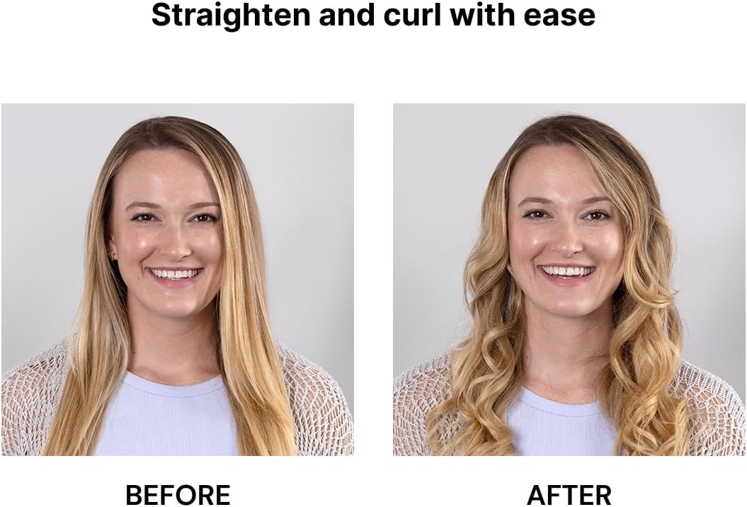 L'ANGE HAIR Aplatir Ceramic 1" Flat Iron | Adjustable Temp & Dual Voltage Hair Straightener | Tourmaline-Infused Plates for Smooth, Frizz-Free Styling | 1 Inch Styling Tool (Black)