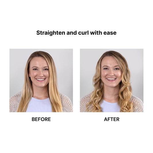 L'ANGE HAIR Aplatir Ceramic 1" Flat Iron | Adjustable Temp & Dual Voltage Hair Straightener | Tourmaline-Infused Plates for Smooth, Frizz-Free Styling | 1 Inch Styling Tool (Black)