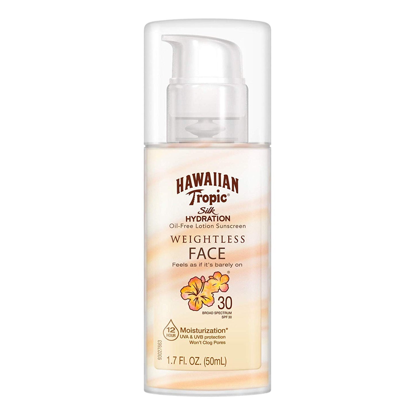 Hawaiian Tropic Weightless Hydration Lotion Sunscreen for Face SPF 30, 1.7oz (2 PACK) | Travel Size Sunscreen, Oil Free Face Sunscreen, Sunblock Face, Mini Sunscreen SPF 30, 1.7oz (1.7 fl. oz., 2)