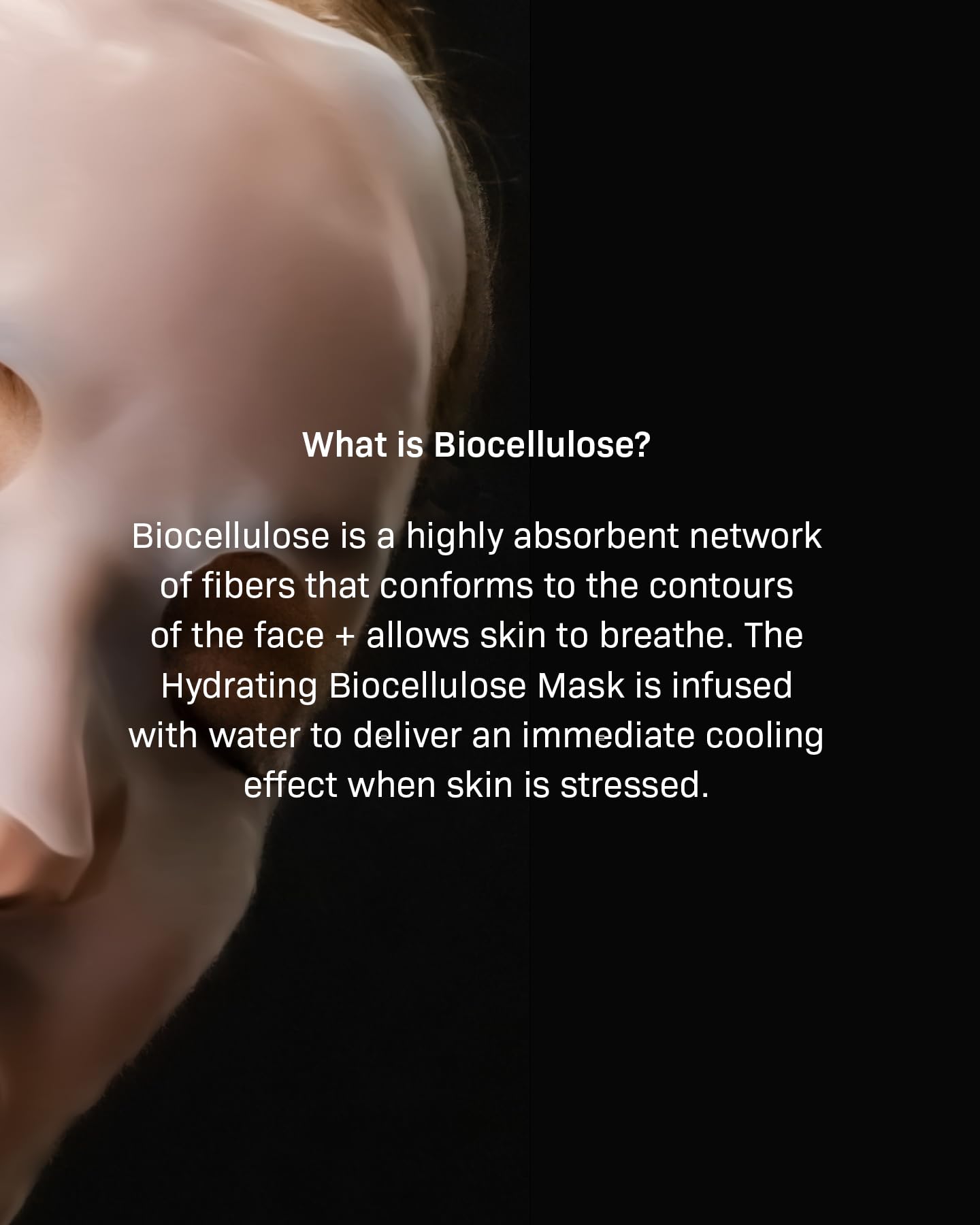 Revision Skincare Hydrating Biocellulose Mask, Soothing Treatment for Sensitive, Dry, and Irritated Skin, Reduces Discomfort and Enhances Skin Barrier Recovery, 6 Sheets