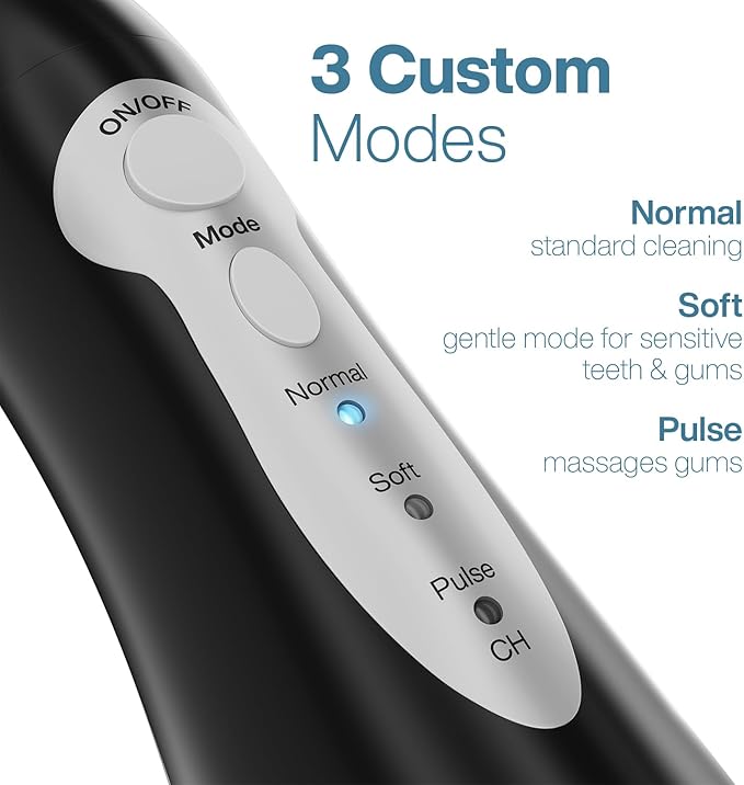 AquaSonic Aqua Flosser - Cordless Rechargeable Water Flosser for Teeth - Waterproof, Portable Oral Irrigator for Dental Cleaning with 5 Jet Tips – Braces Home Travel