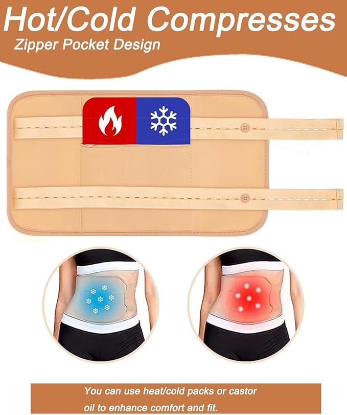 9-Piece Organic Cotton Body Wrap Kit - Multi-Size Thermal Packs for Neck, Back, Knees & Feet (Castor Oil Compatible) - Reusable Soothing Relief Set 2025