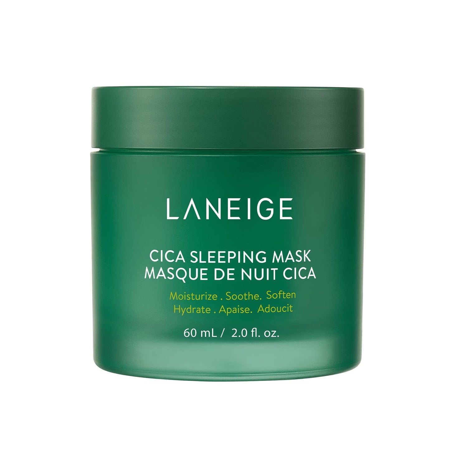 LANEIGE Cica Sleeping Mask: Soothing Overnight Mask with Centella & Fermented Forest Yeast Extract for Sensitive Skin & Moisture Barrier Repair