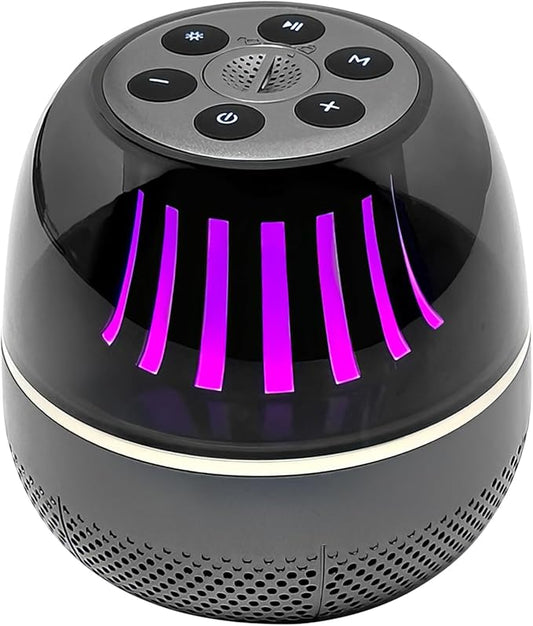 Portable Bluetooth Speaker with White Noise Machine, LED Color Lights, Aromatherapy Diffuser, Sleep Sound Machine for Sleep, Yoga, Home, Office & Bedroom, Gift for Women, Men, Kids & Friends