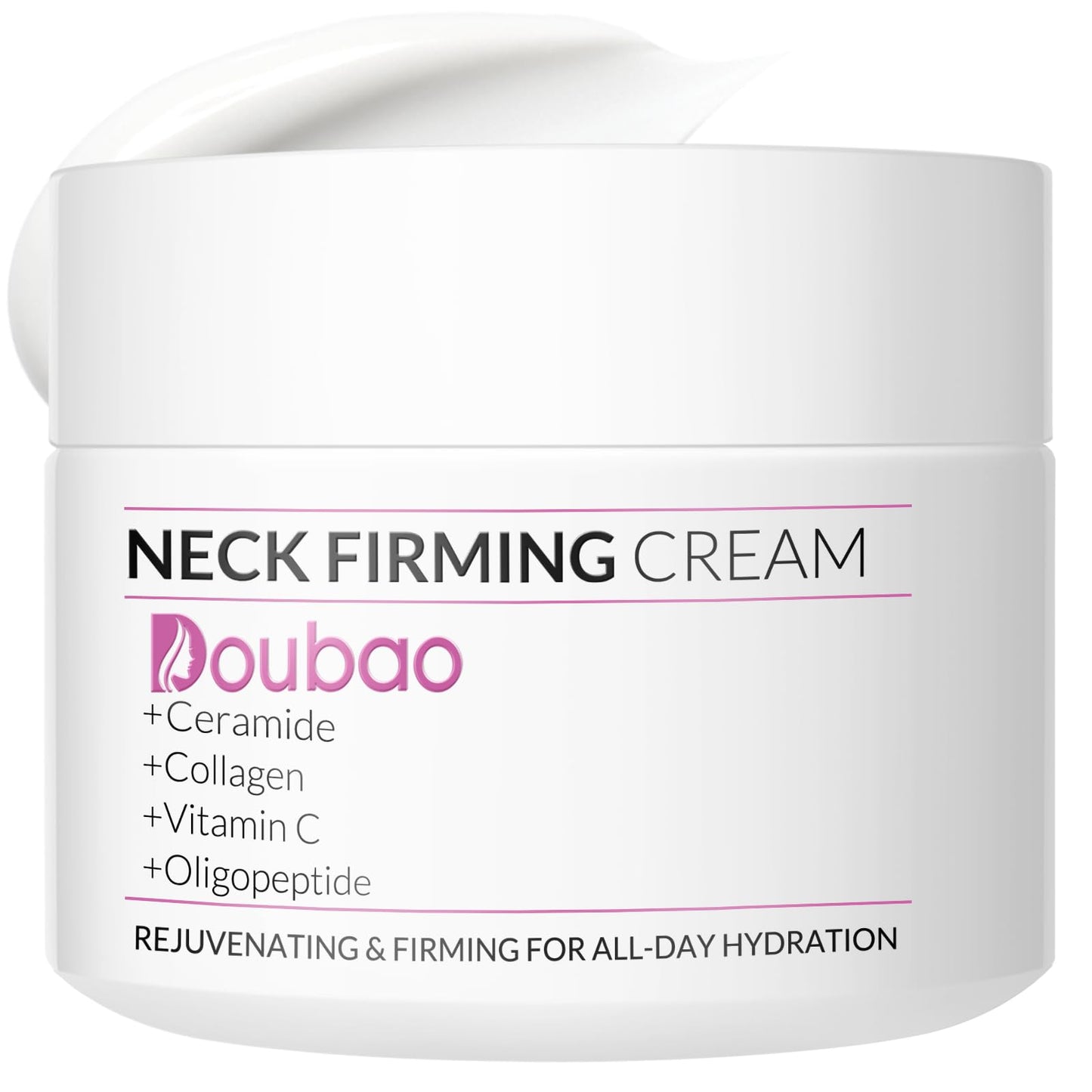 VicGFHS Neck Firming Creams for Tightening and Firming, Moisturizer Face Cream with Collagen, Hyaluronic Acid, Day & Night Anti-Aging Skin Tightening Cream for Neck, Décolleté & Face – 1.7Fl Oz