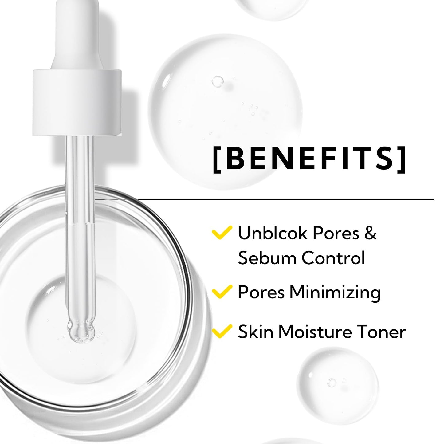 LANBENA Pore Minimizer Serum, Pore Minimizer & Reducer for Face, Minimizing, Shrinking, Oil Control Firming, Tightening Pores, 100% Vegan Pore Moisture after Blackhead Remover, 0.5 fl.oz