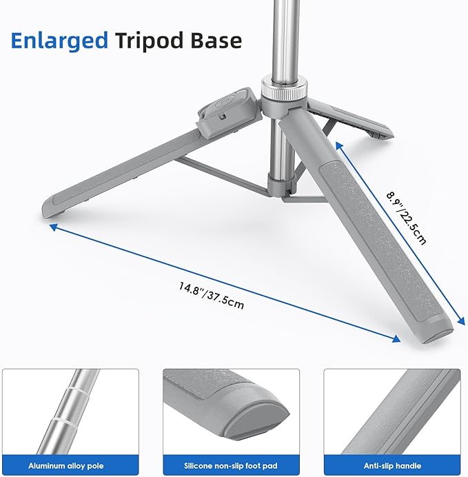 62" Phone Tripod - MIIASI Selfie Stick Tripod with Remote for Video Recording, iPhone 14/13/12 Pro Max/Android