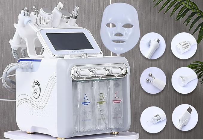 7 in 1 Facial Care Machine with AS1 SA2 AO3 Serums, Facial Cleansing Moisturizing Skin Care, for SPA Home Salon