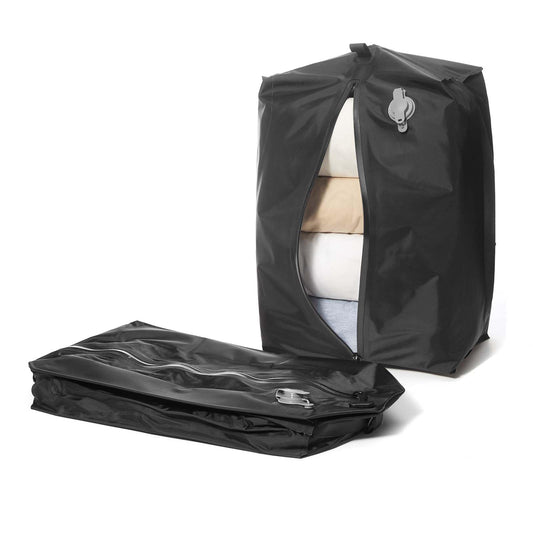 Vacuum Seal Backpack for Clothing Travel Large Waterproof Space Saver Vacuum Storage Compression Bags Personal Item Travel Essentials Backpacks Carry on Approved for Suitcase (1pc+ no pump)