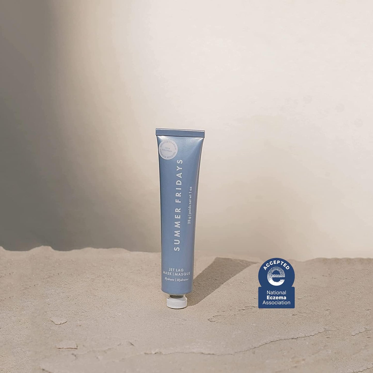 Summer Fridays Lip Butter Balm Hydrating Lip Mask - Shea Butter, Vegan - Vanilla Beige (0.5 Oz) + Jet Lag Mask Mini - Hydrating, Nourishing Face Mask with Antioxidants (1 oz)