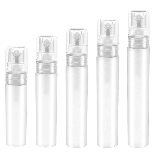 Vin Beauty 5pcs Perfume Plastic Mini Spray Bottles for Travel Mister Small Empty Spritzer Bottles Sample Containers for Hair Face Plants