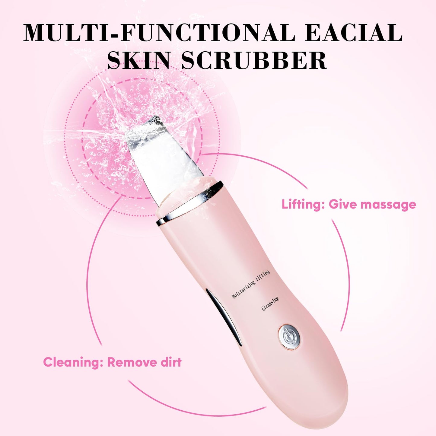 Pjordo Facial Steamer Spa Kit, Skin Scrubber, Nano Ionic Face Steamer for Deep Cleaning Unclogs Pores, Warm Mist Humidifier Steamer for Face Home Sauna SPA