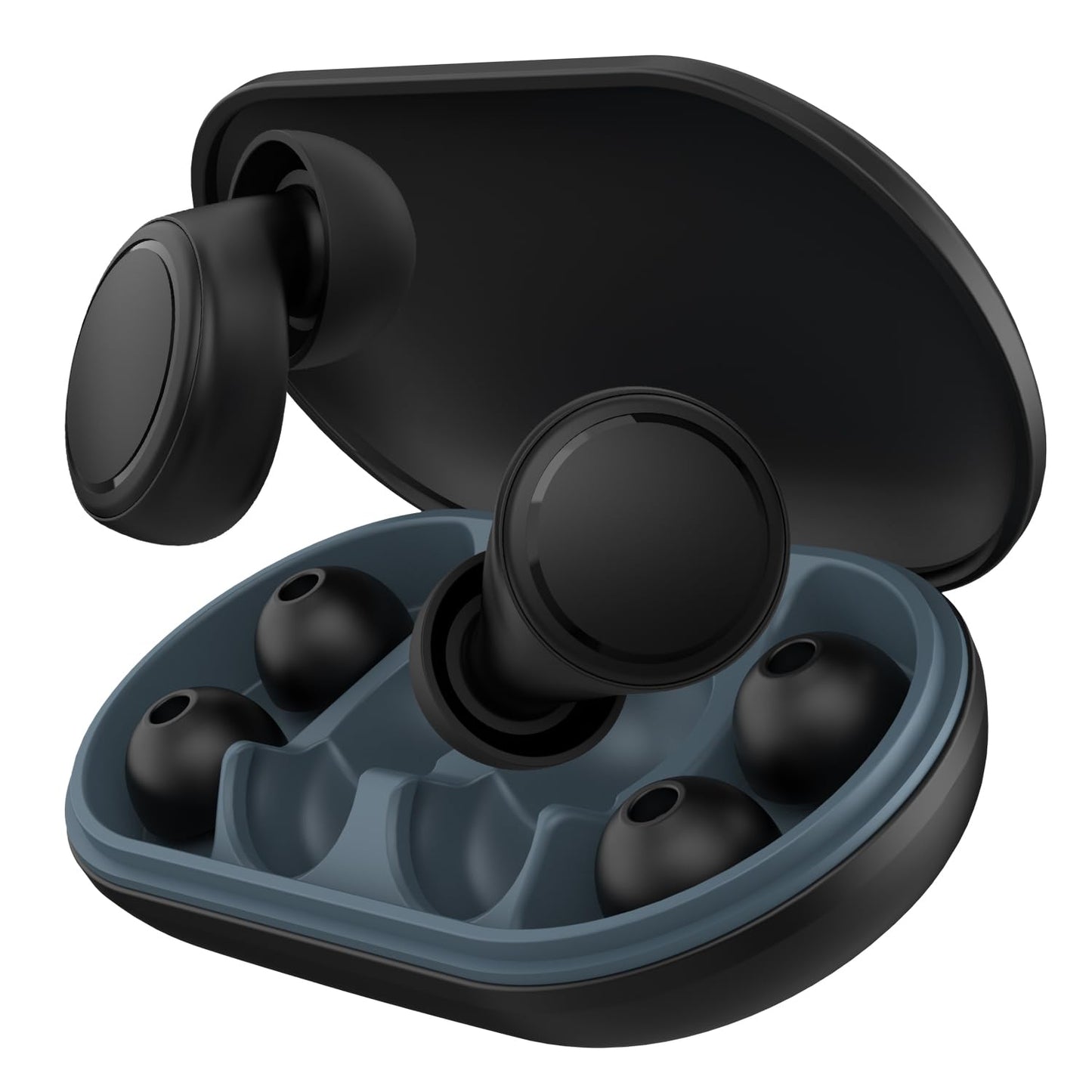 Ear Plugs for Sleeping Noise Cancelling, 45dB Reusable Silicone Ear Plugs with 8 Soft Ear Tips, Noise Reduction Earplugs with Case for Focus/Study/Work/Concert- Comfortable Hearing