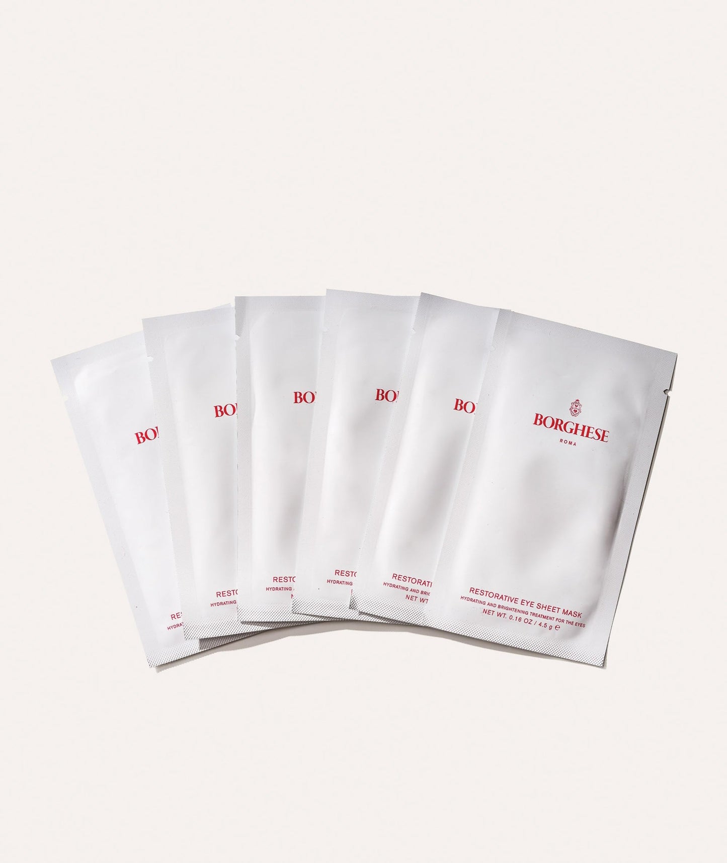 Borghese Restorative Eye Sheet Masks - Nourishing and Brightening Under Eye Treatment Masks, 6 Pairs