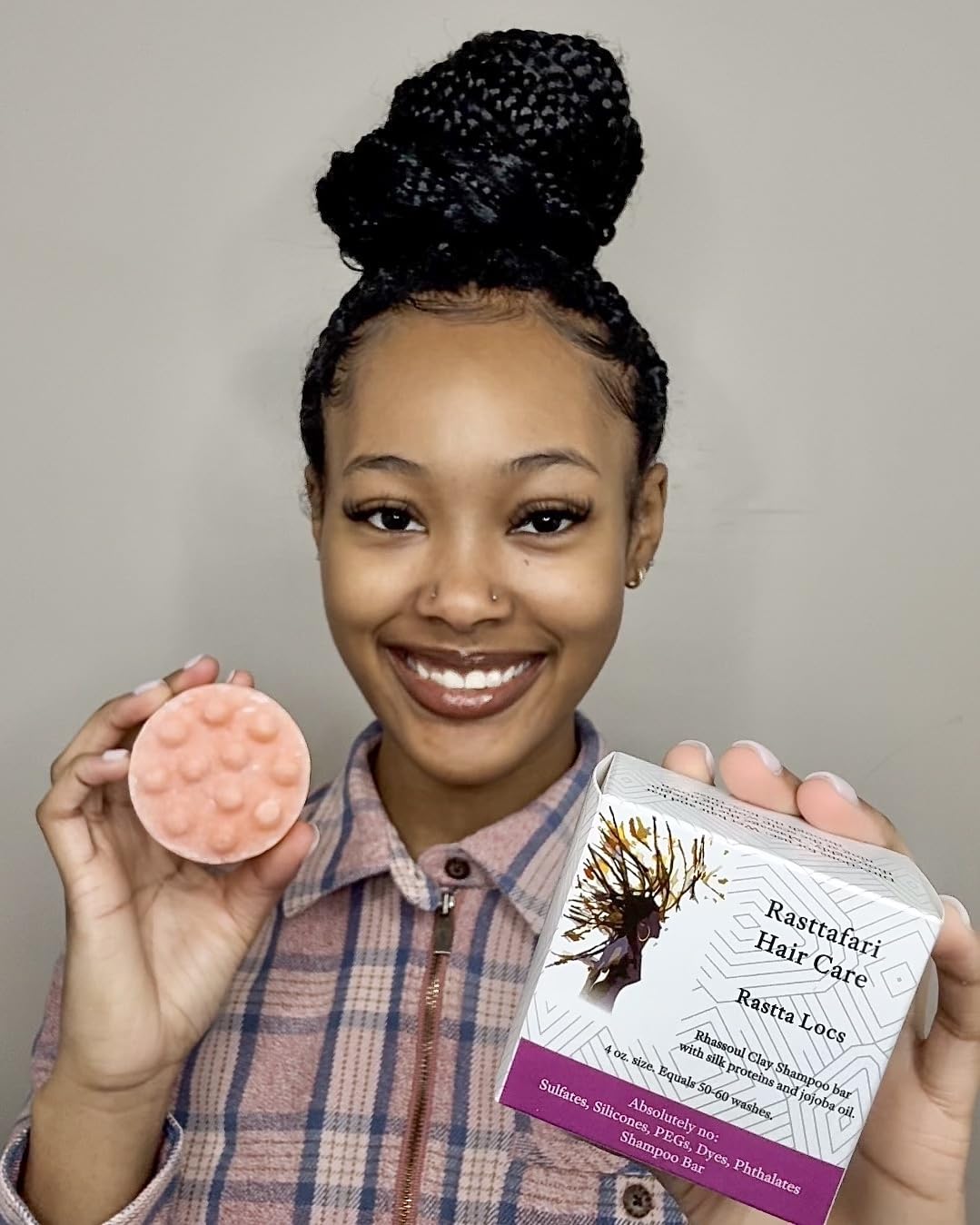 Rastta Locs Organic Loc Shampoo Bar with conditioners made for Locs, Braid, Dreadlocks – Remove Product Buildup & residue Simply with the aid of Rhassoul Clay. Sulfate and Silicone Free (4oz/120g)