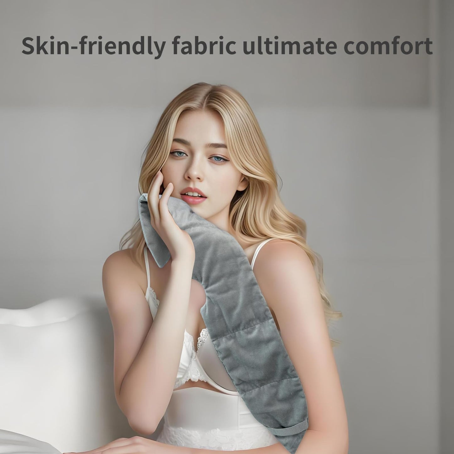 Weighted Eye Mask for Sleeping Washable Blackout Gravity Sleep Masks Soft Gentle Pressure Blindfold Night Eye Covers for Side Sleeper Meditation Women Men Travel Essentials